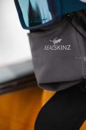 Гетри на голову SEALSKINZ водонепроникні всепогодні (сірий, S-M)