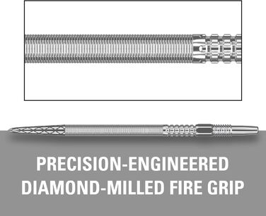 Насадки для дротиків Swiss Point Dx 26мм срібло унісекс