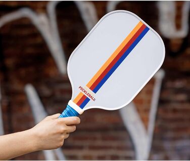 Набір для піклболу Brooklyn Pickleball Co: 2 білі карбонові ракетки, 4 м'ячі, чохол, рельєфна нековзна ручка, стартовий комплект