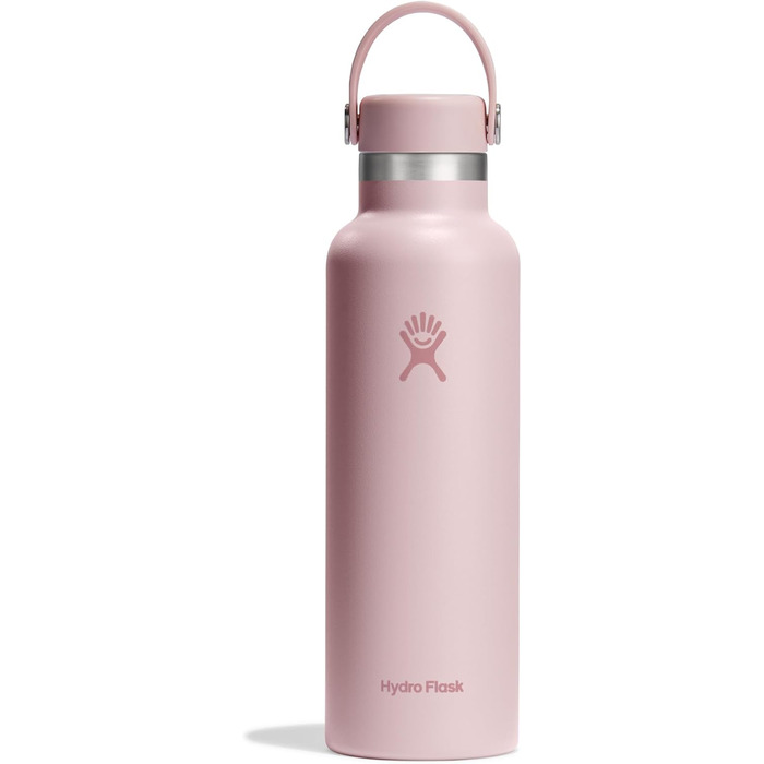 Термос-пляшка HYDRO FLASK 621 мл, сталева, ізольована, спортивна, з герметичною кришкою Flex та ремінцем, підходить для посудомийної машини, Trillium
