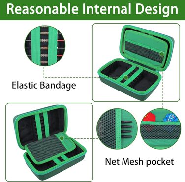 Футляр co2CREA для дартсу, зелений, на 12 дротиків (лише чохол)