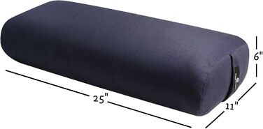 Hugger Mugger Standard Yoga Bolster Blue, Hugger Mugger Standard Yoga Bolster Blue