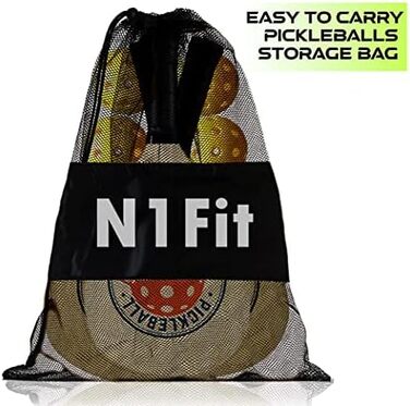 Набір для піклболу N1Fit на 4 гравці (4 ракетки, 6 м'ячів)