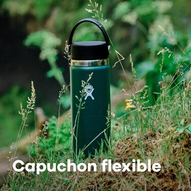 Термобутилка HYDRO FLASK Wide Mouth 946 мл із нержавіючої сталі для води, ізольована спортивна пляшка з герметичною кришкою Flex Cap, придатна для миття в посудомийній машині, Surf