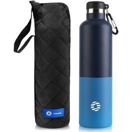 Термос-бутилка FEIJIAN FJbottle 316 з нержавіючої сталі, вакуумна, 750/1000 мл, з карабіном, BPA-free, герметична спортивна пляшка для спорту, роботи та подорожей