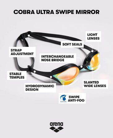 Окуляри ARENA Cobra Ultra Swipe різнокольорові, чохол, One size