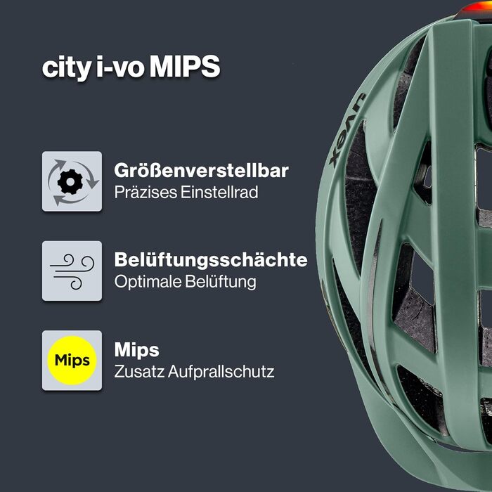 Велошолом uvex city i-vo MIPS для міста, унісекс, з MIPS, знімна підкладка