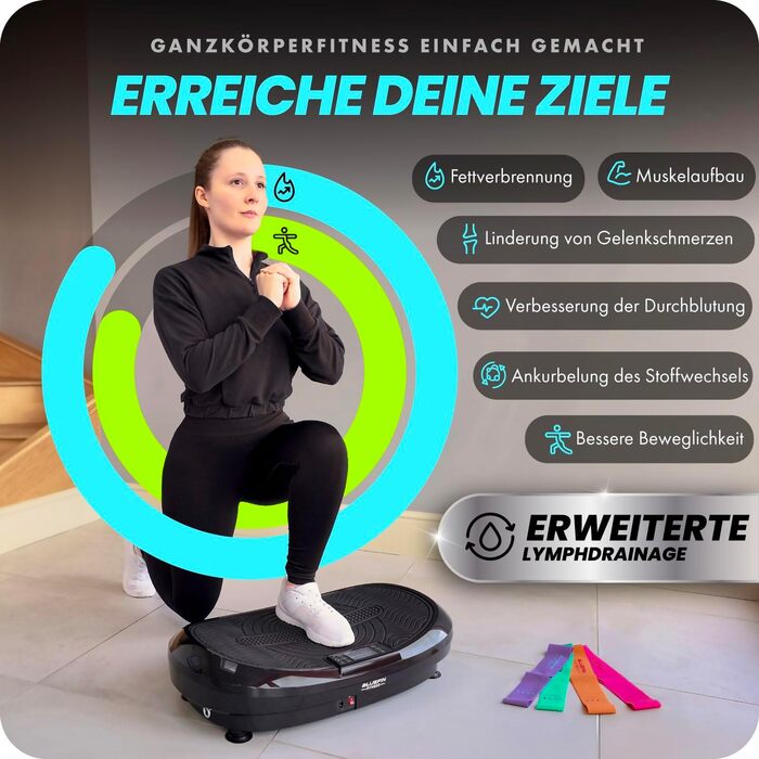 Вібраційна платформа Bluefin Fitness 3D для всього тіла, з подвійним мотором, тренажер для домашнього фітнесу