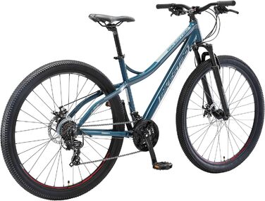 Алюмінієвий гірський велосипед BIKESTAR Hardtail Shimano 21 швидкісна трансмісія, дискові гальма 26, 27.5, 29 дюймові шини 16, 17, 18 дюймова рама Alu MTB СПРОБУЙТЕ 29 ДЮЙМІВ БЕЗ РИЗИКУ Дискові гальма синій і сірий