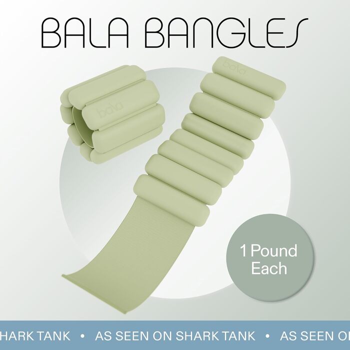 Браслети-обважнювачі Bala Bangles для зап’ясть і щиколоток, силіконові, регульовані, для жінок і чоловіків, для фітнесу, йоги, пілатесу, кардіо та силових тренувань