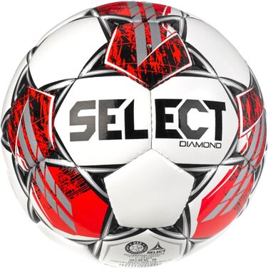 М'яч для футболу Select Diamond FIFA Basic V23, розмір 4, біло-червоний-чорний, унісекс