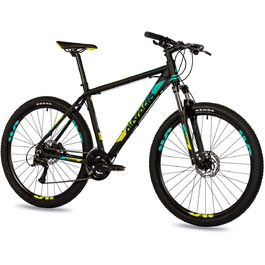 Чоловічий гірський велосипед Airtracks 27,5 дюймів Hardtail MTB Bike MB.2725 Shimano Acera 21 швидкісний перемикач - висота рами 46 см і 51 см - модельний рік 2024 51 см (висота 180-190 см)