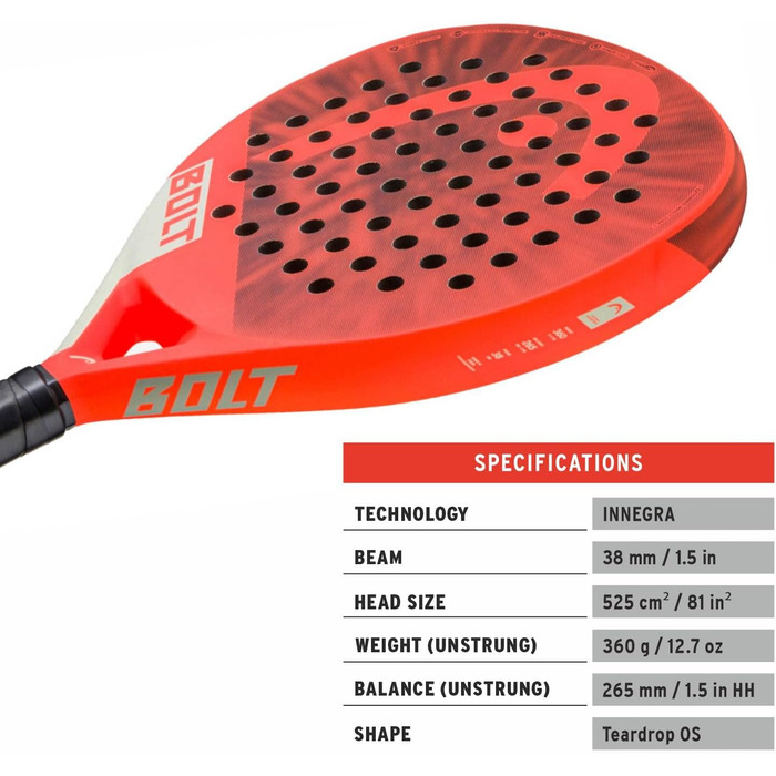 Болт Padel Racket Head Bolt 2023 Один розмір Неон