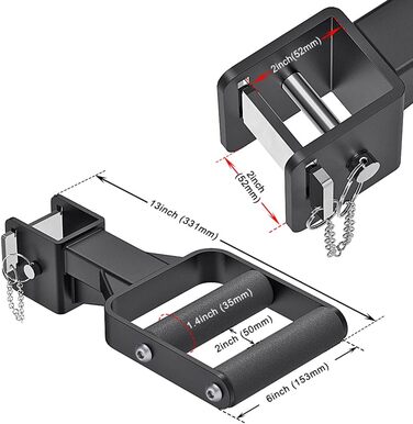 Насадка Kipika Muti-Grip для стійки 5,1x5,1 см, аксесуари для фітнесу