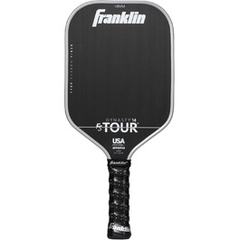 Професійна ракетка для піклболу Franklin Sports FS Tour Series з сирого карбону T700, затверджена USA Pickleball, цільна конструкція з епоксидною смолою, моделі Dynasty і Tempo, товщина 14/16 мм, сірий, синій, рожевий