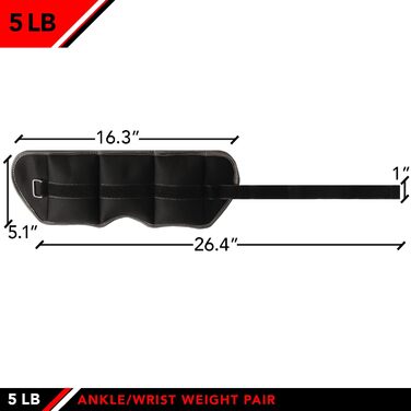 Обважнювачі для щиколоток, 1 пара, 5 фунтів, сірий