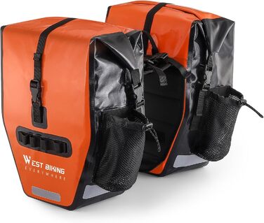 Велосипедна сумка HONGYEA 50L, подвійна, водонепроникна, для багажника, для електровелосипеда, MTB, шосейного велосипеда
