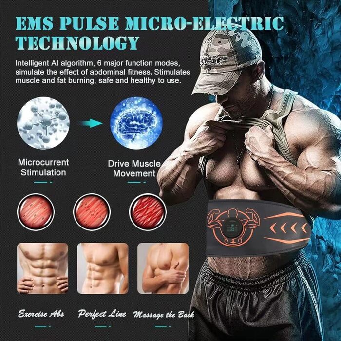 Тренажер для преса Zhailyn EMS Muscle Stimulator з EMS Belt Orange