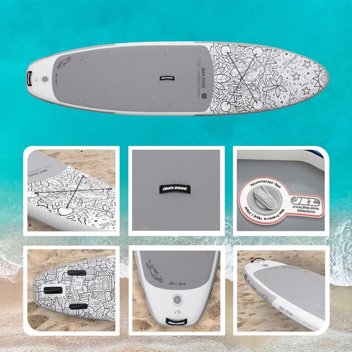 Надувна SUP-дошка JBAY.Zone з повним комплектом аксесуарів для веслування стоячи