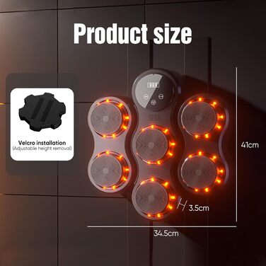 Музичний бокс-багаторежимний тренажер з LED, Bluetooth, 9 швидкостей, 5 рівнів гучності, для дорослих і дітей