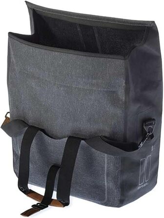 Велосумка Basil Urban Dry Business, унісекс, водонепроникна, для дорослих, 37x15x38 см, сірий