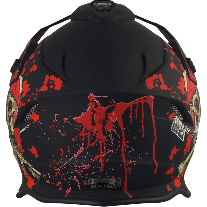Мотокросовий шолом Broken Head VX2 з візором і сонцезахисним козирком