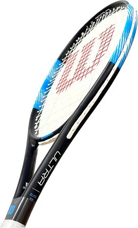 Ракетка для дорослого тенісу Wilson Ultra Elite 105 (доступна в розмірах рукоятки від 1 до 4) (ручка 1 (4 1/8 дюйма), чорна, синя, біла