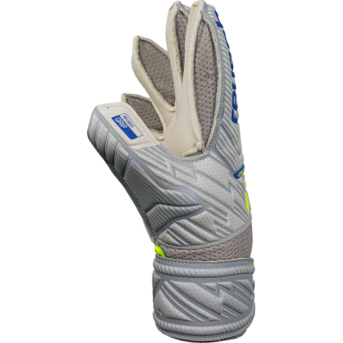 Рукавички воротарські Reusch Attrakt Grip Support, розмір 6.5, сірий/жовтий