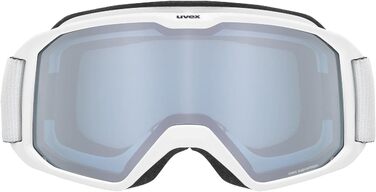 Гірськолижні окуляри uvex Unisex Elemnt Fm (Упаковка з ук) (One Size, білий килимок/сріблясто-синій)