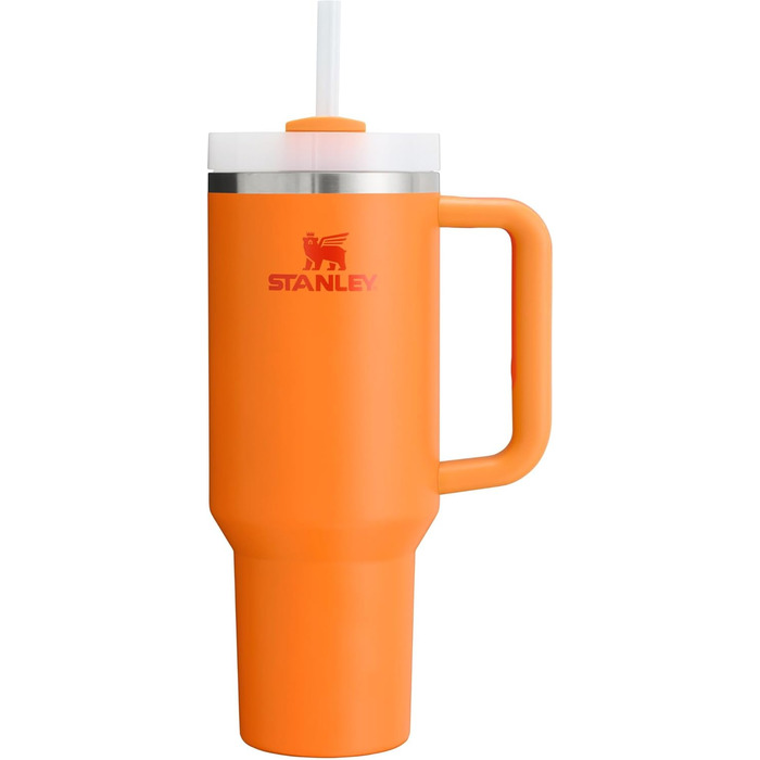 Термочашка Stanley Quencher H2.0 FlowState 1,2 л із нержавіючої сталі з кришкою і трубочкою, вакуумна, для води, кави, чаю, смузі, Goldenrod