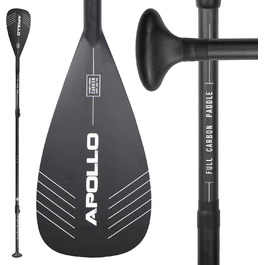 Весло Apollo Carbon SUP, 3 ел., 180-220 см, Карбон/Скловолокно