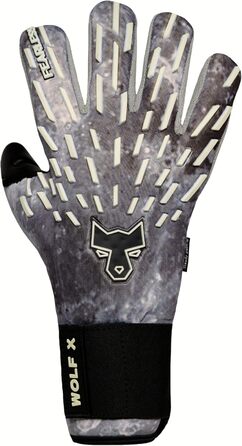 Воротарські рукавички FEARLESS GOALKEEPERS Wolf X – дихаючі, з антиковзким покриттям, негативний крій, відчуття другої шкіри, для дорослих і дітей