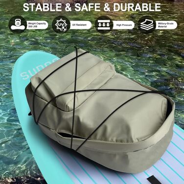 Надувна SUP-дошка для дорослих та підлітків 10'/10.5'/11' x30/33'' x6'', ультра-легка, з рюкзаком, насосом, веслом, страховкою та трьома плавниками
