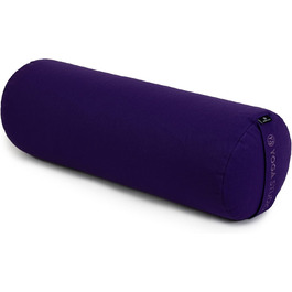 Подушка для йоги Studio YS/EU/Bolster/Purple Buckwheat Pillow, органічна, 240 x 620 мм, Kolster для розслаблюючої йоги та стабільної підтримки. Реквізит для вправ, фіолетовий, звичайний