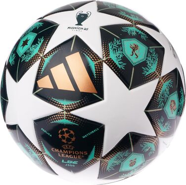 М'яч футбольний Adidas UEFA Champions League J350, зелений, розмір 4, унісекс
