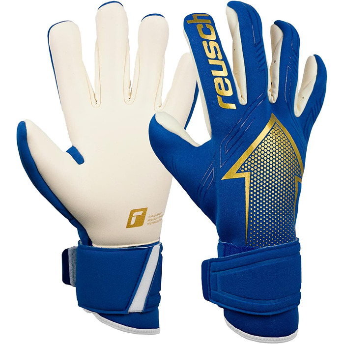 Воротарські рукавички Reusch Arrow Grip Gold X для дорослих, внутрішній шов, універсальні для всіх типів полів, футбольні рукавички чоловічі/унісекс