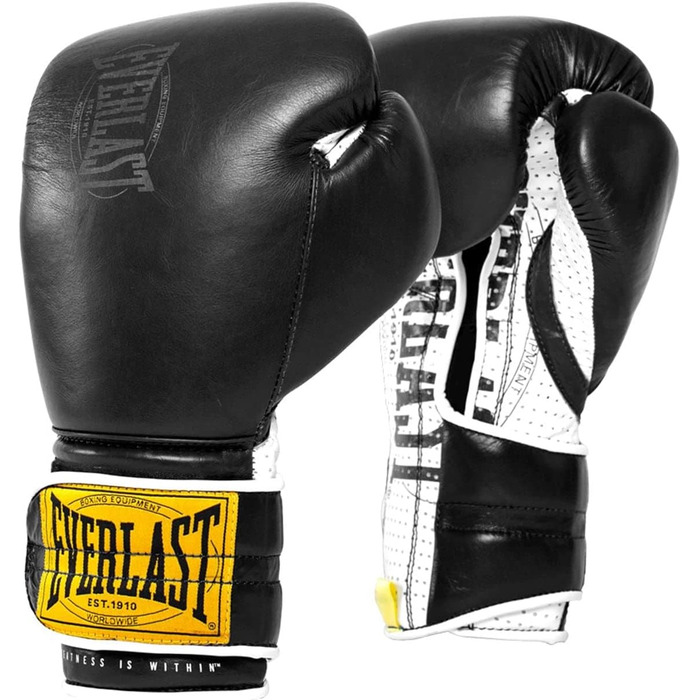 Боксерські рукавички Everlast 1910 Унісекс Спарингові 14 унцій Чорний