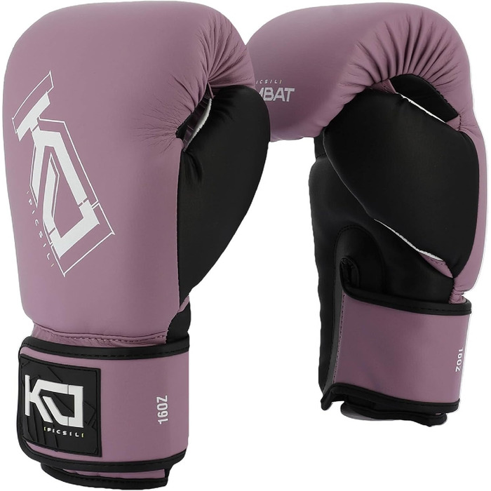 Боксерські рукавички Picsil Kombat Kyros 14oz для муай-тай, ММА, кікбоксингу, унісекс, лілові, тренувальні та бойові