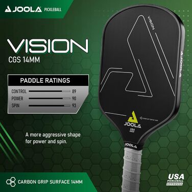 Весло JOOLA Vision Pickleball CGS 14 з карбоновим зчепленням