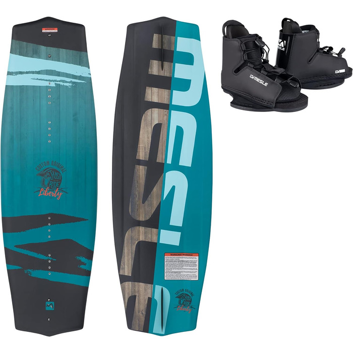 Набір Mesle Kids Wakeboard Liberty 128 см з Duro Binding, Початківець Youth (Junior)