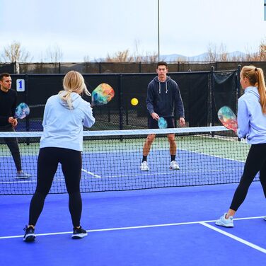 Набір Oguka Pickleball USAPA: весло, 4 м'ячі, рушники, сумка, синій