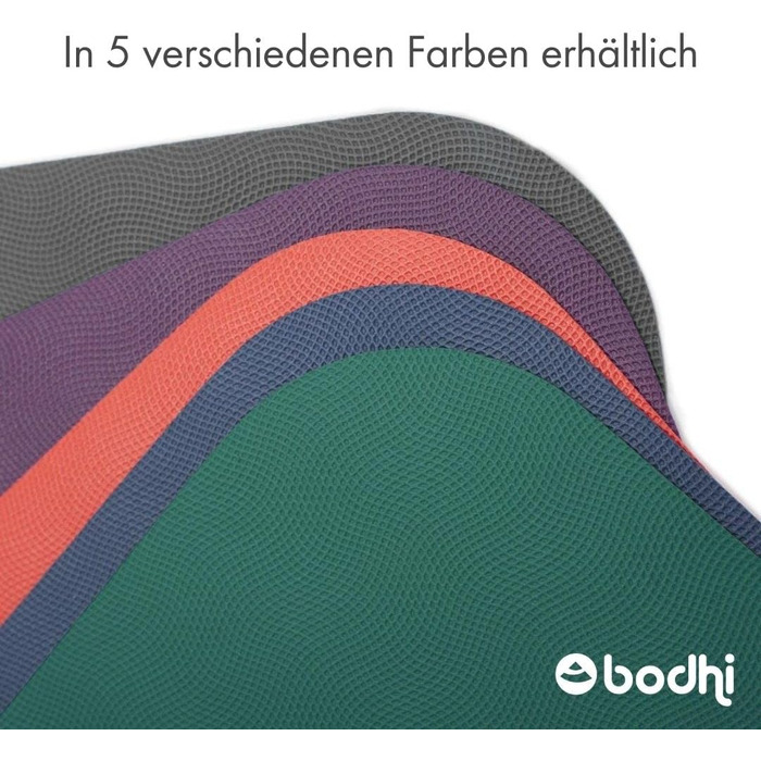 Килимок для йоги Bodhi ECO PRO 100 натуральний каучук Надзвичайно не ковзає 100 натуральний та екологічний Професійний килимок для йоги та пілатесу Ідеально підходить для динамічної йоги 185 x 60 x 0,4 см фіолетовий