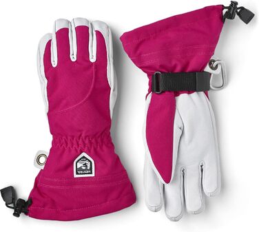 Жіночі рукавички HESTRA Heli, Fuchsia-Offwhite, розмір 8