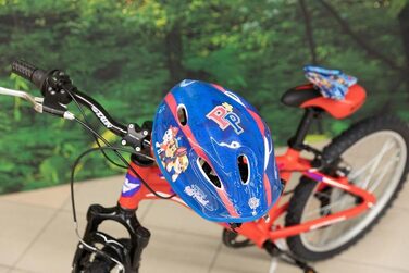 Дитячий велосипедний шолом TataWay Paw Patrol, регульований, пластик, синій, 52-56 см, з кліпсою