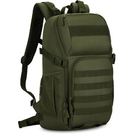 Чоловічий тактичний рюкзак Molle 45 л, водонепроникний, нейлон 900D, багатофункціональний туристичний рюкзак для подорожей, школи та походів, чорний/зелений