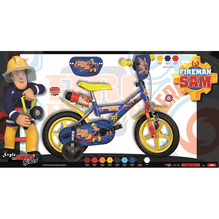 Велосипед дитячий Fireman Sam, модель 123GL-SIP 12