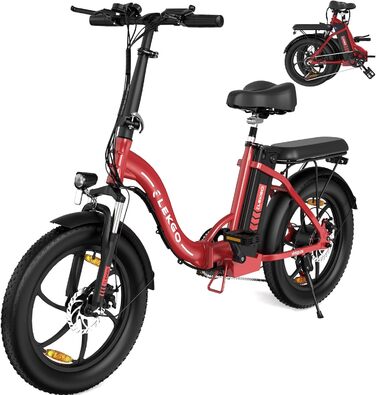 Електровелосипед ELEKGO E-Bike, 20' товста шина, 250 Вт, 36 В, 7 швидкостей