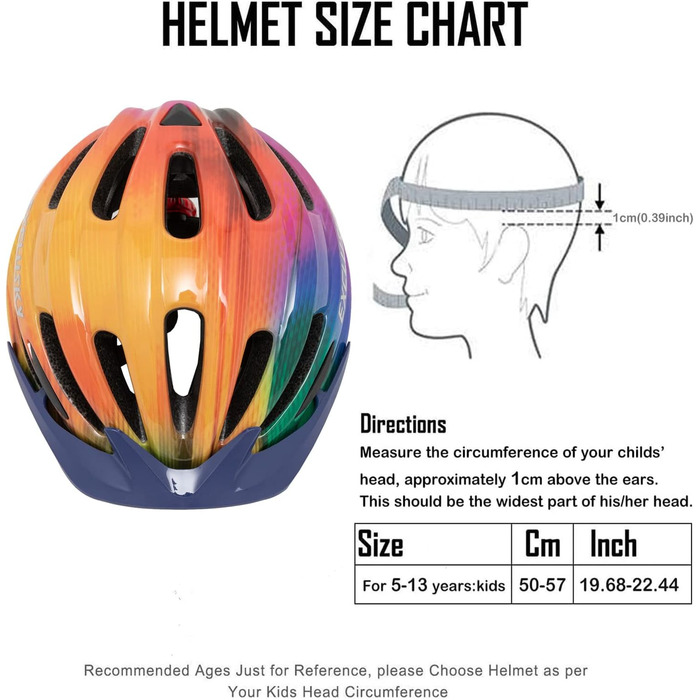 Ексклюзивний велосипедний шолом для дітей хлопчиків 50-57см Дитячий велосипедний шолом з легким дитячим шоломом з козирком Велосипедний шолом для дівчаток Шолом з кількома вентиляціями Діти 5-13 років Багатокольоровий