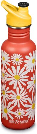 Пляшка для води Klean Kanteen Classic 800 мл, Daisy, сталева
