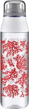 Пляшка для пиття alfi Tritan BPA Free, пляшка для води 700 мл, tritanBottle Coral, герметична, вуглецева, її можна мити в посудомийній машині, 5495.110.070 Пляшка для toGo, школи, спорту, піших прогулянок, відпочинку